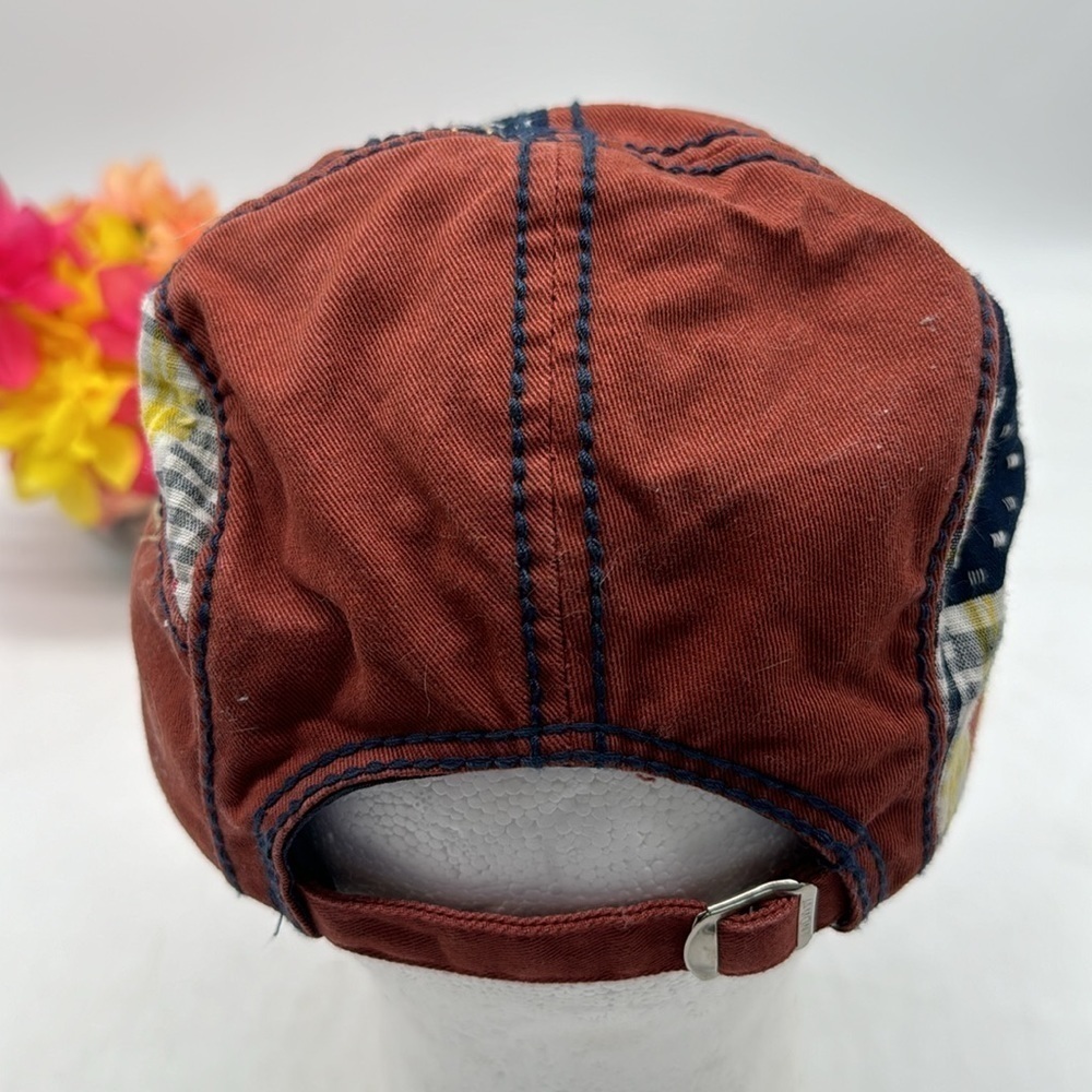Patchwork Flat Cap Embroidered - image 3